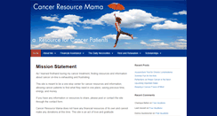 Desktop Screenshot of cancerresourcemama.com
